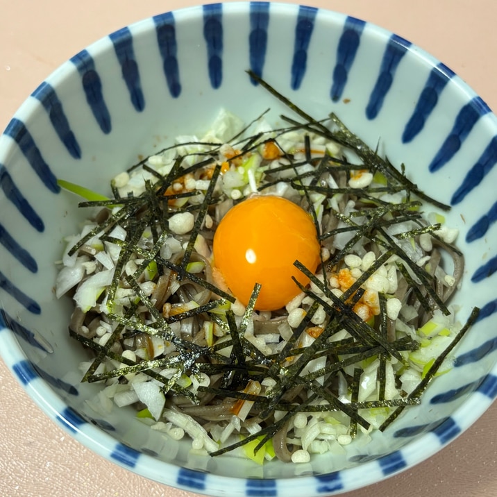 味変そば!⭐️冷やしラー油そば⭐️